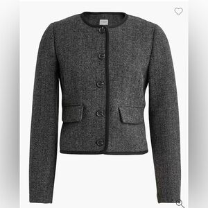 Gray Herringbone Women's Jacket